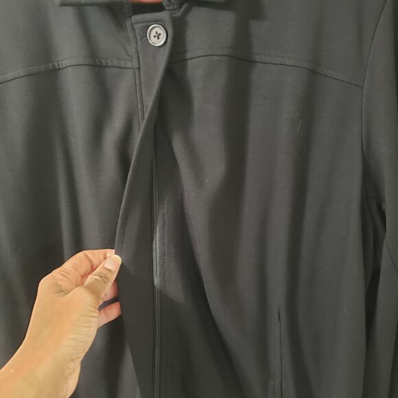 J. Jill Wearever Collection Black Full Zip Jacket Stretch Lightweight XL Casual - Picture 6 of 15